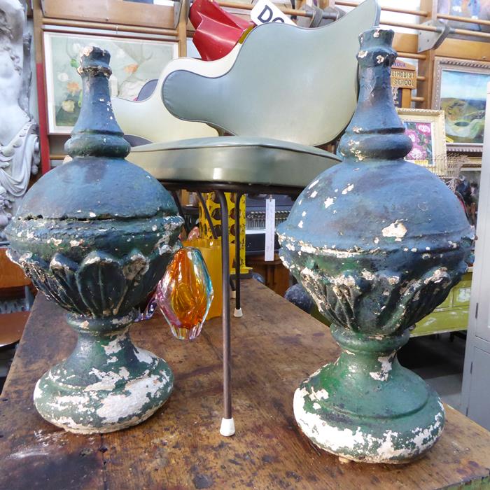 VICTORIAN CONCRETE FINIALS - PAIR - Mark Denver